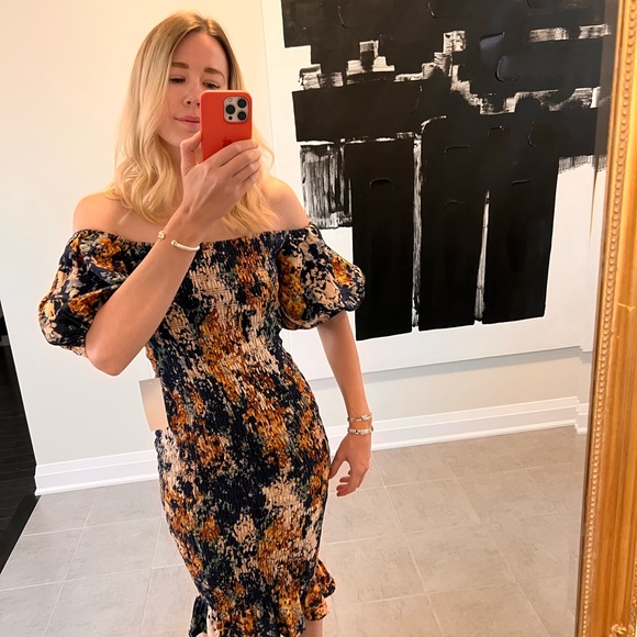 Never Fully Dressed - Navy Bloom JOJO dress - Picture 4 of 7